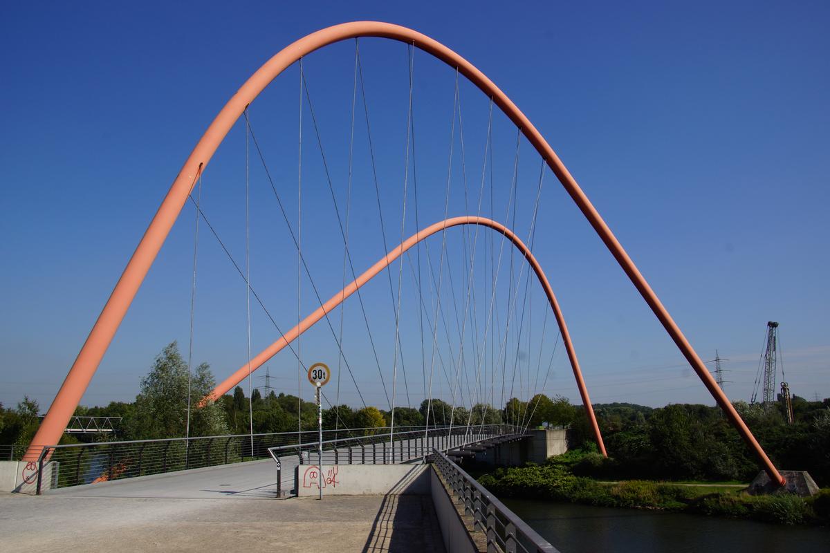 Nordsternpark Double Arch Bridge 