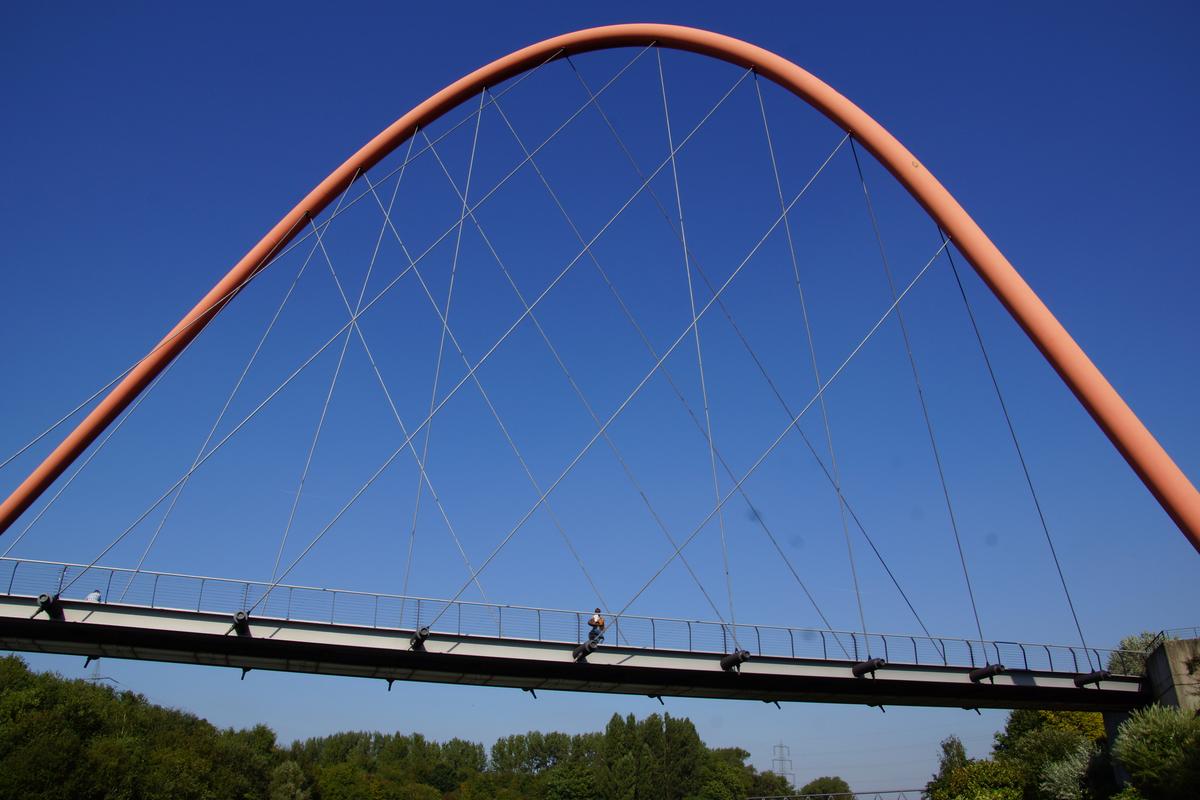 Nordsternpark Double Arch Bridge 