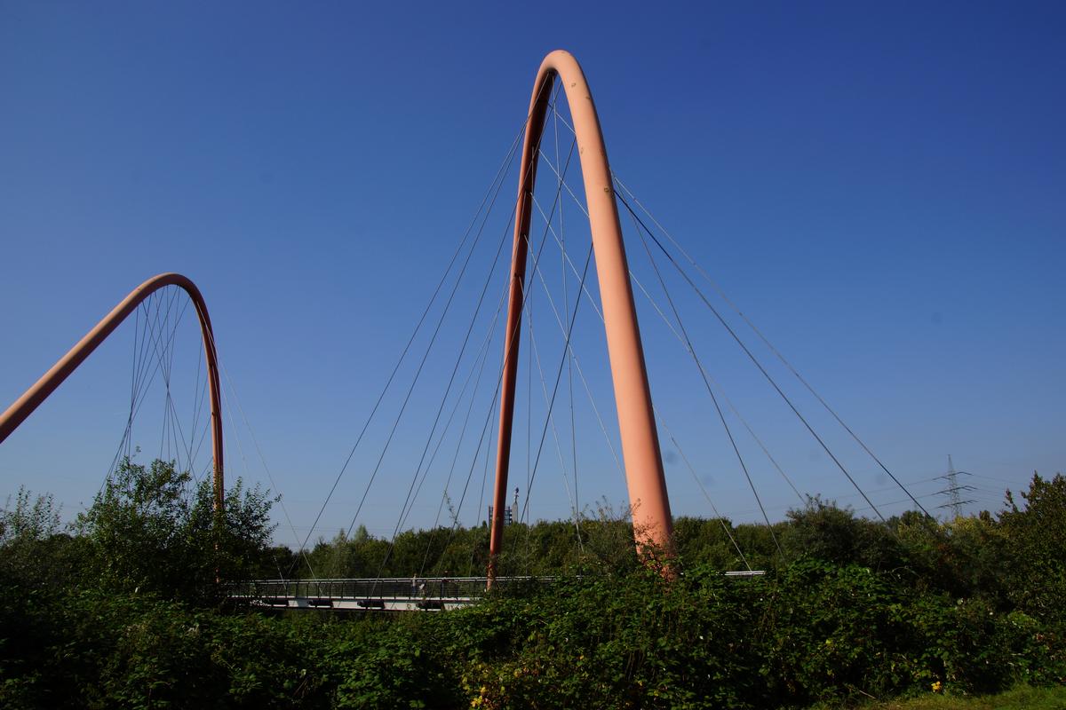 Pont en double arc du Nordsternpark 