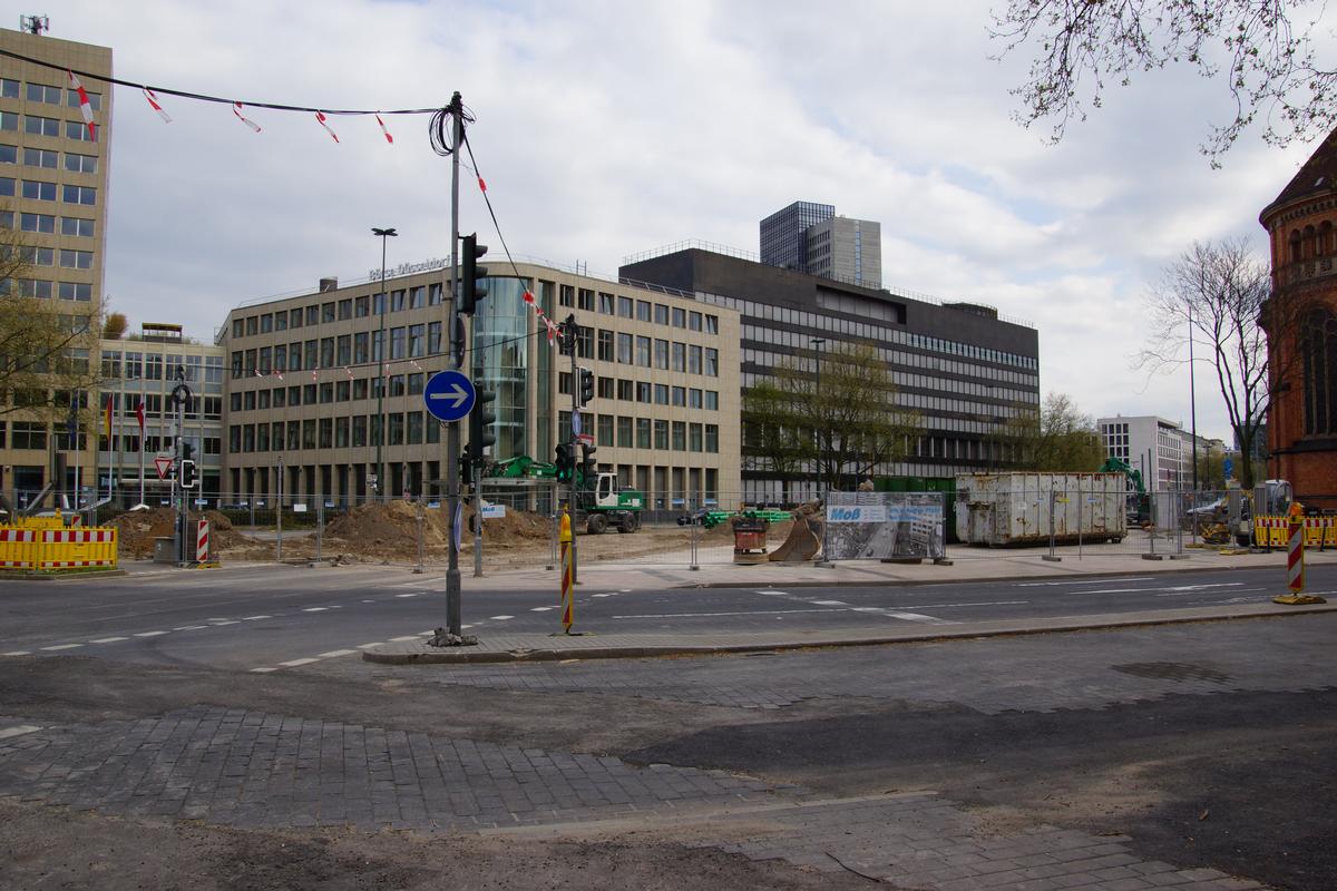 Abriss der Hochstraße Jan-Wellem-Platz 