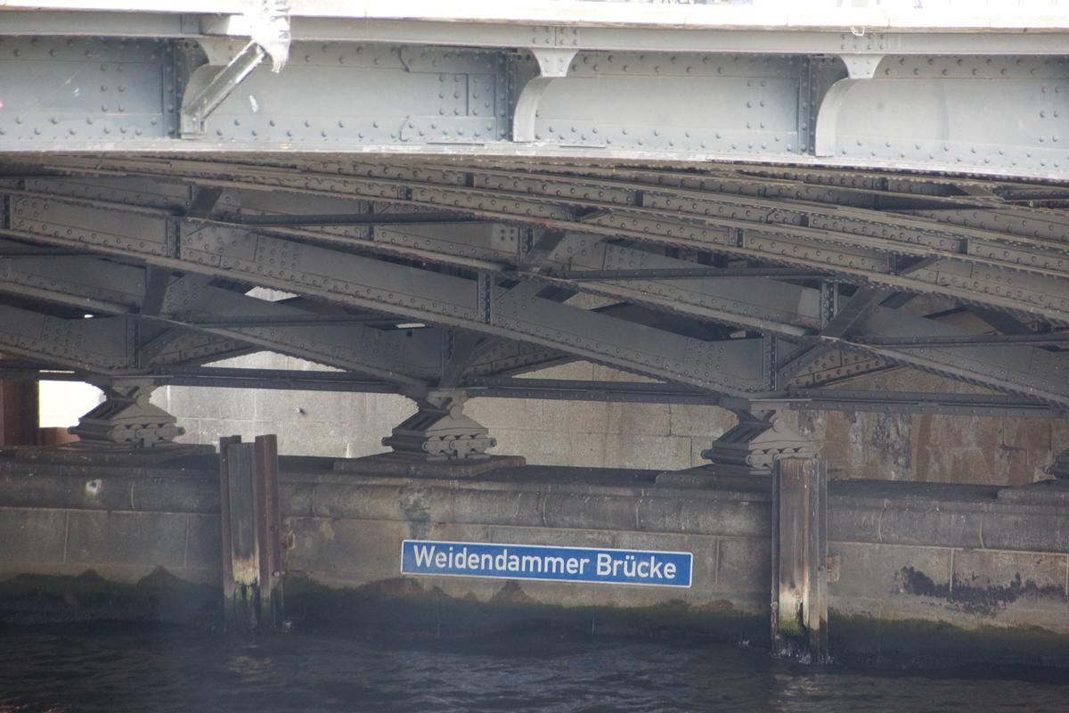 Pont du Weidendamm, Weidendamm Bridge, Weidendammbrücke 