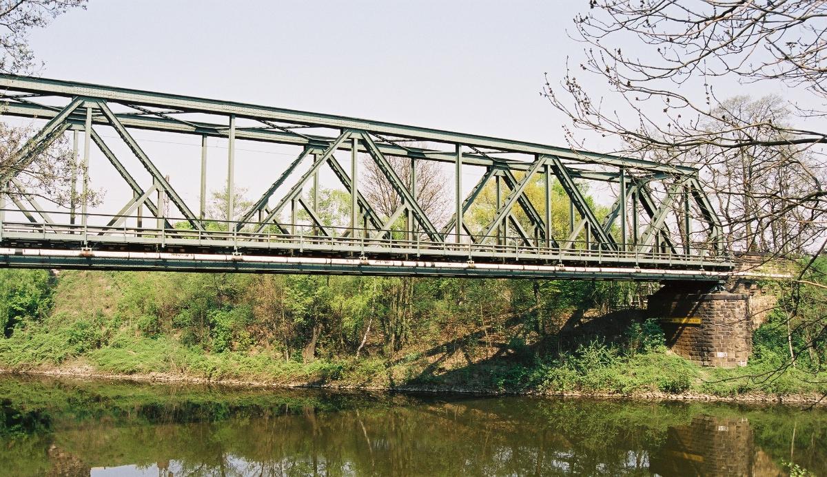 Eisenbahnbrücke über die Ruhr, Duisburg 