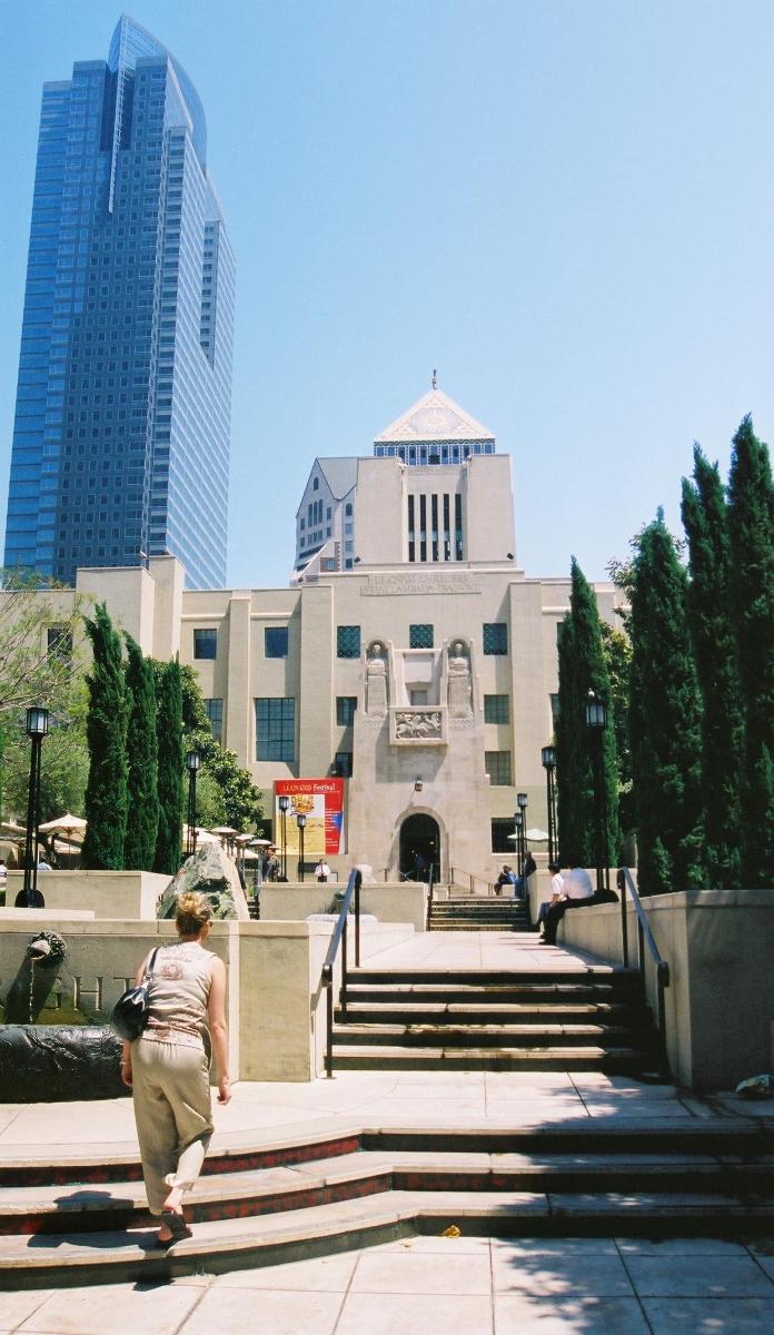Central Library, Los Angeles. Gas Company Tower on left 