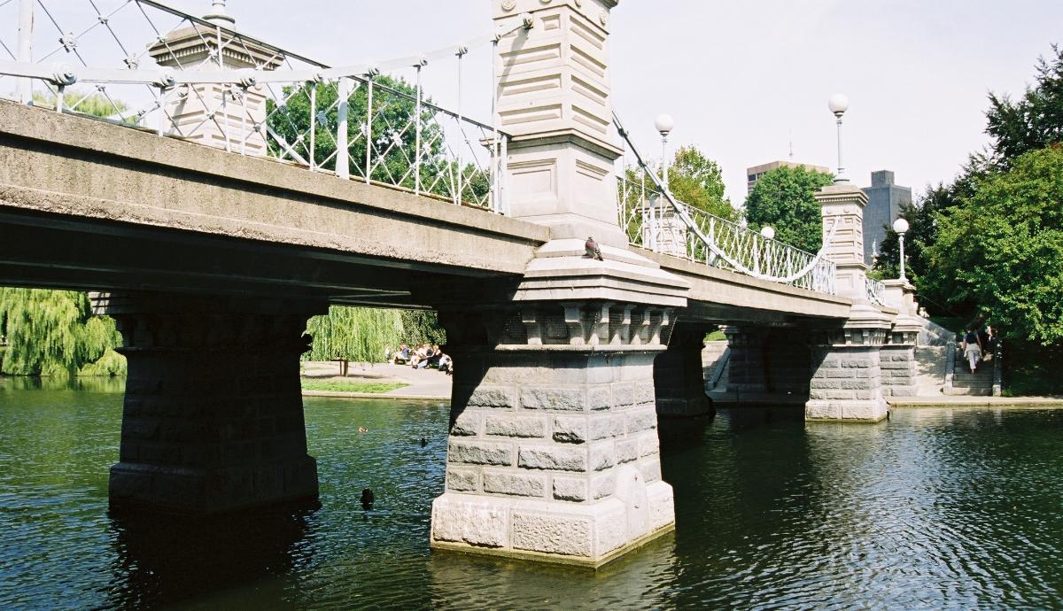 Lagoon Bridge, Boston Public Gardens, Boston, Massachusetts 