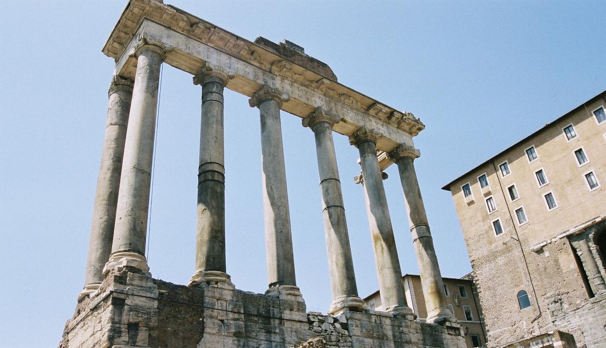 Temple de Saturn, Forum Romanum, Rome 