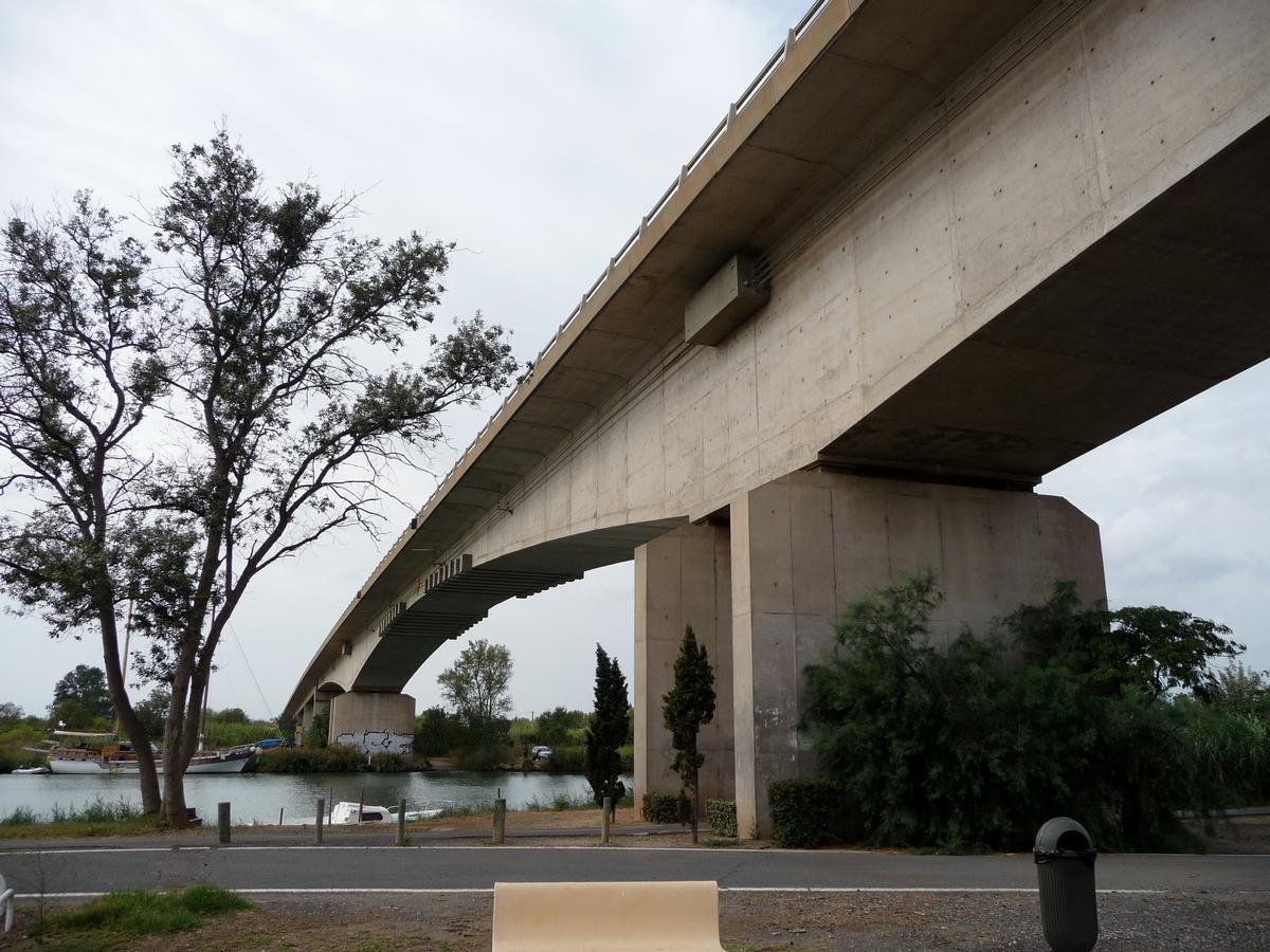 Brücke im Zuge der Ortsumgehung Agde 