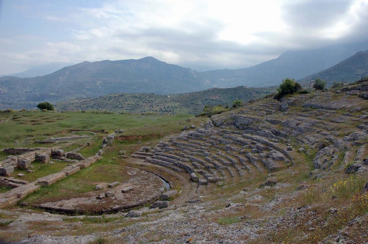 Antikes Theater von Egira 