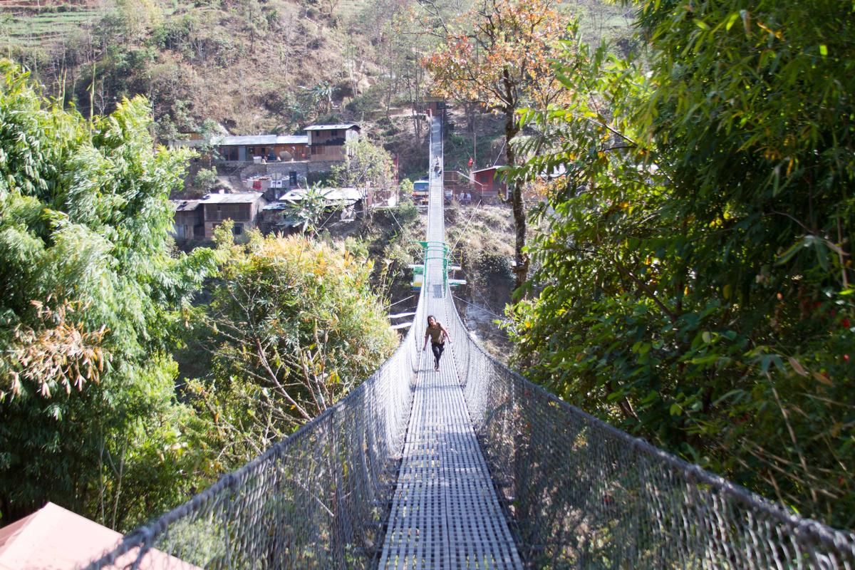 Bhote Kosi Bungee-Brücke 
