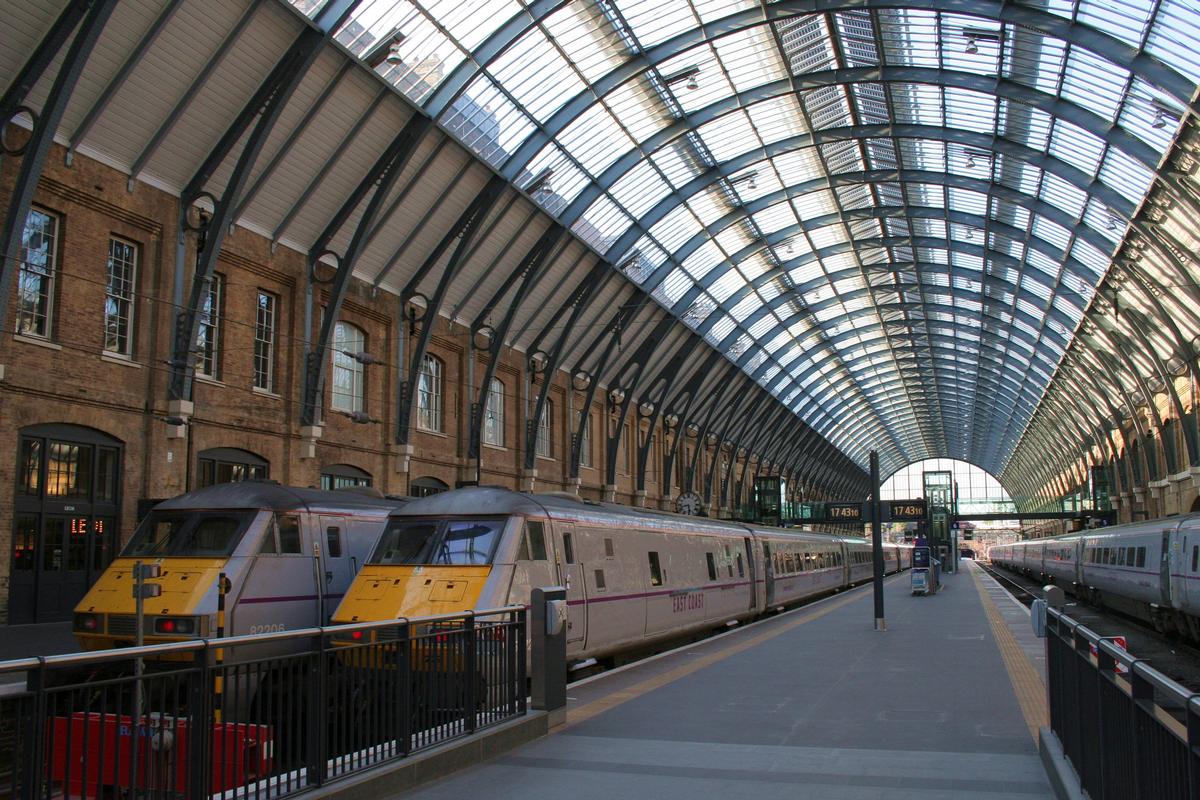 London King's Cross railway station platform 6 after its refurbishment 
