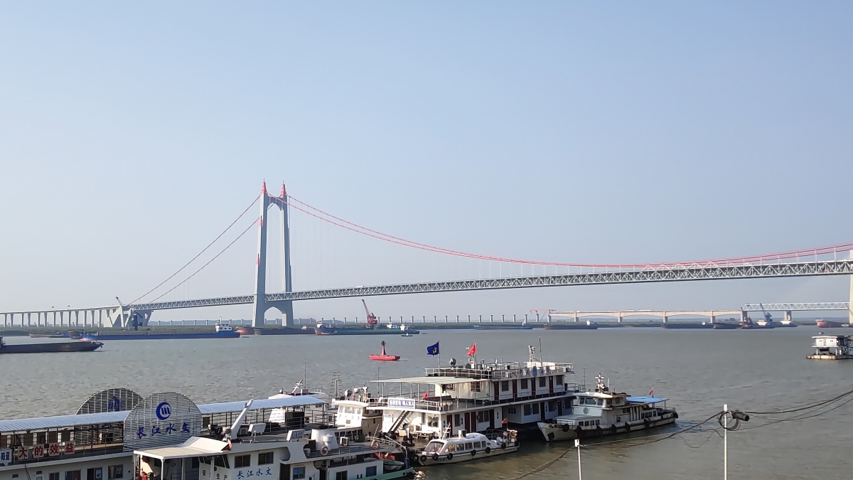 Dongting-See-Brücke der Hangrui-Schnellstraße 