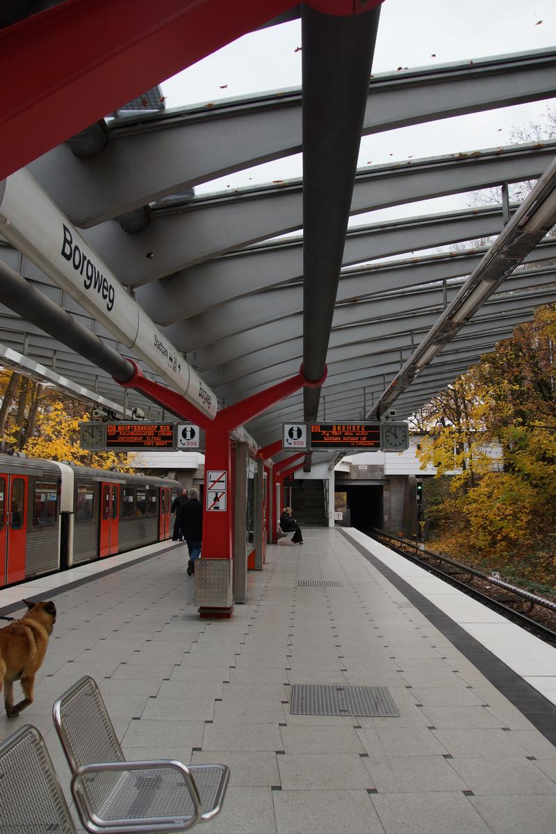 Borgweg Metro Station, Station de métro Borgweg, U-Bahnhof Borgweg 