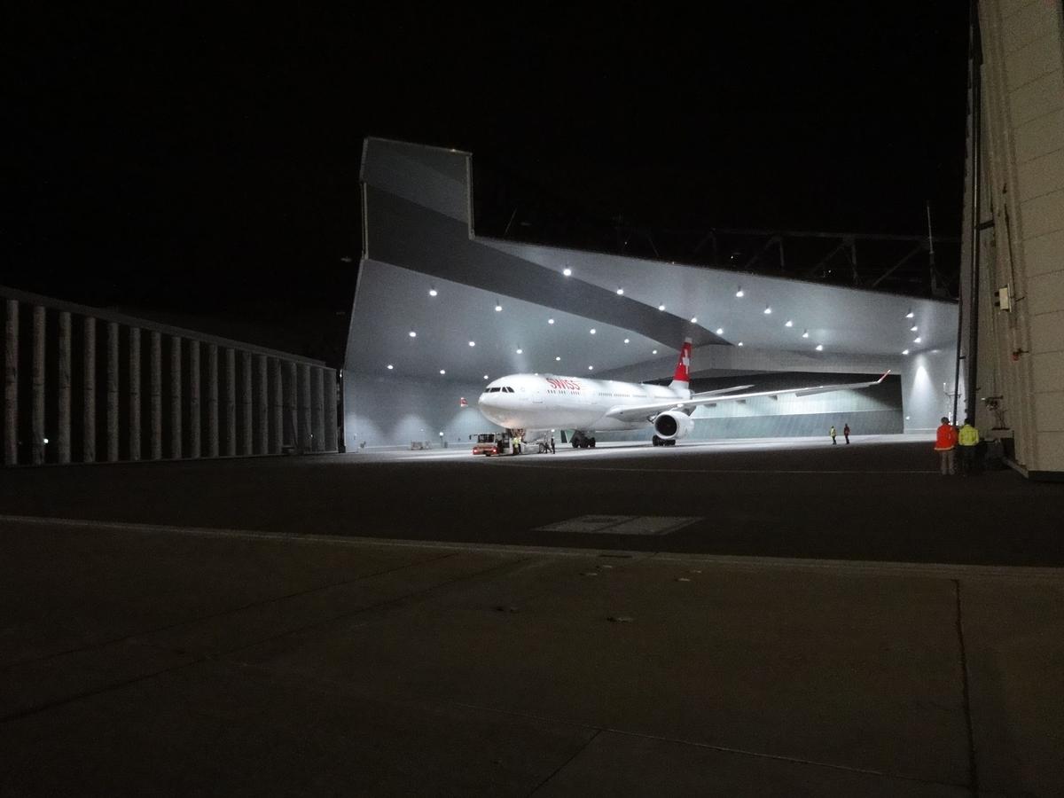 Hangar de protection phonique de l'aéroport de Zurich 