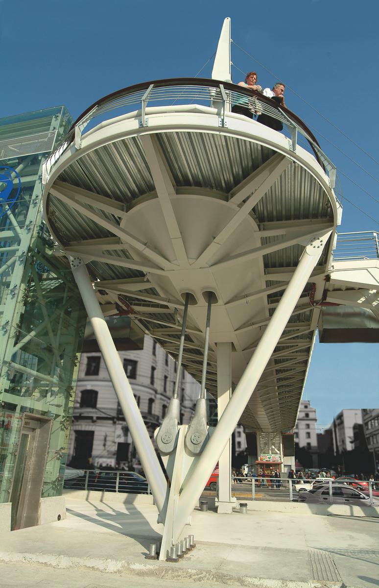 Piraeus Metro Station Acces Bridge 