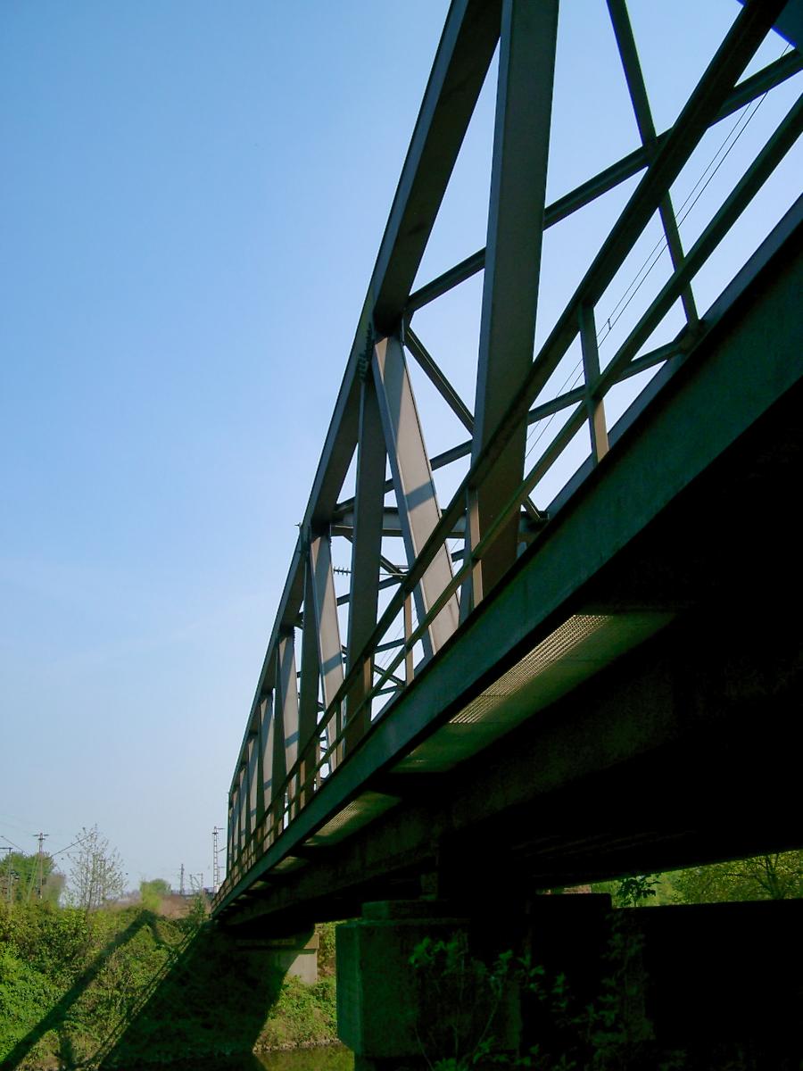 Eisenbahnbrücke über die Ruhr, Duisburg 