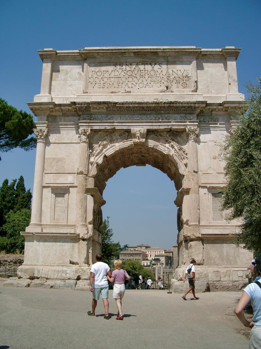 Triumphbogen des Titus, Forum Romanum, Rom 