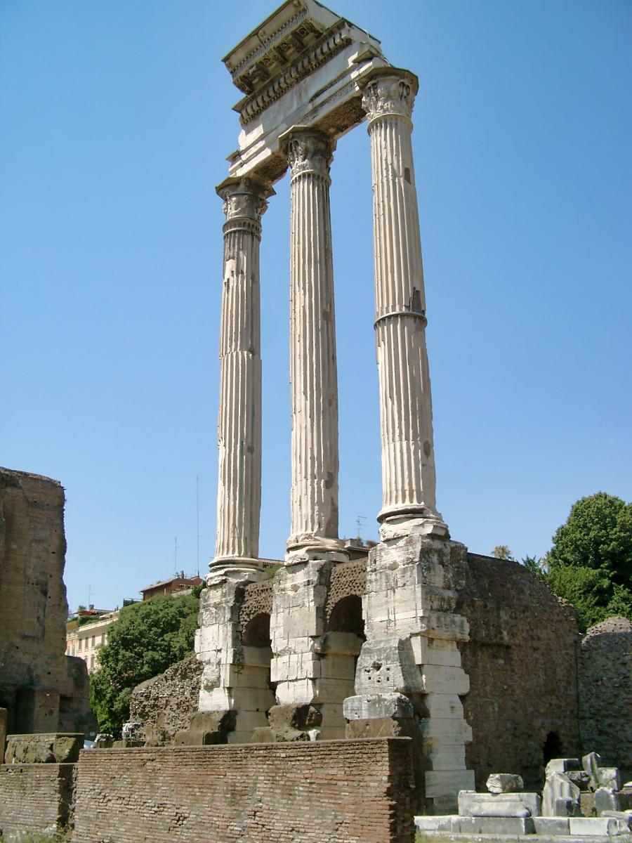 Temple de Castor et Pollux, Forum Romanum, Rome 