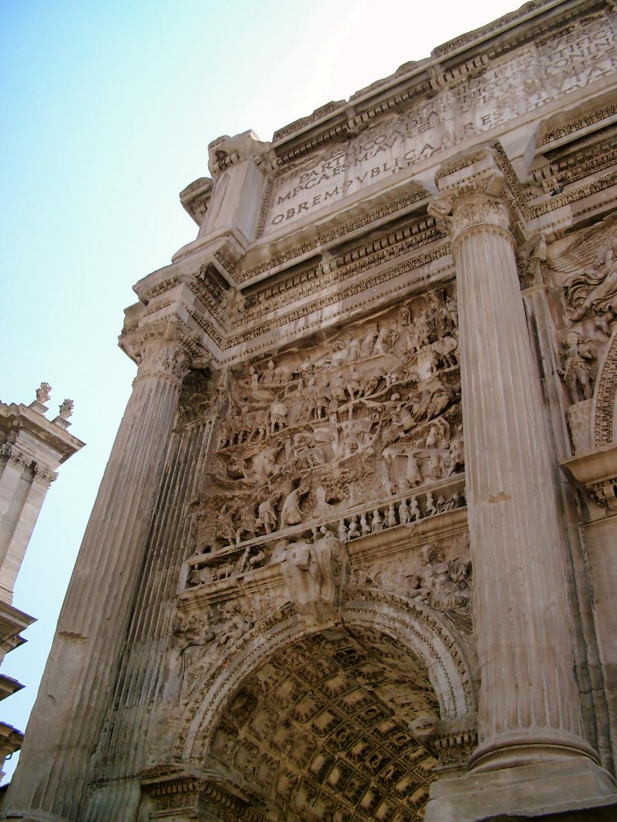 Triumphbogen des Septimius Severus, Forum Romanum, Rom 