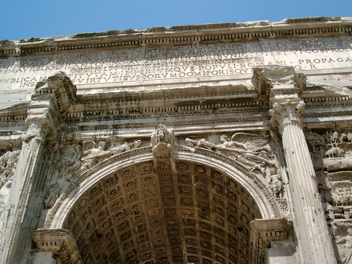 Triumphbogen des Septimius Severus, Forum Romanum, Rom 