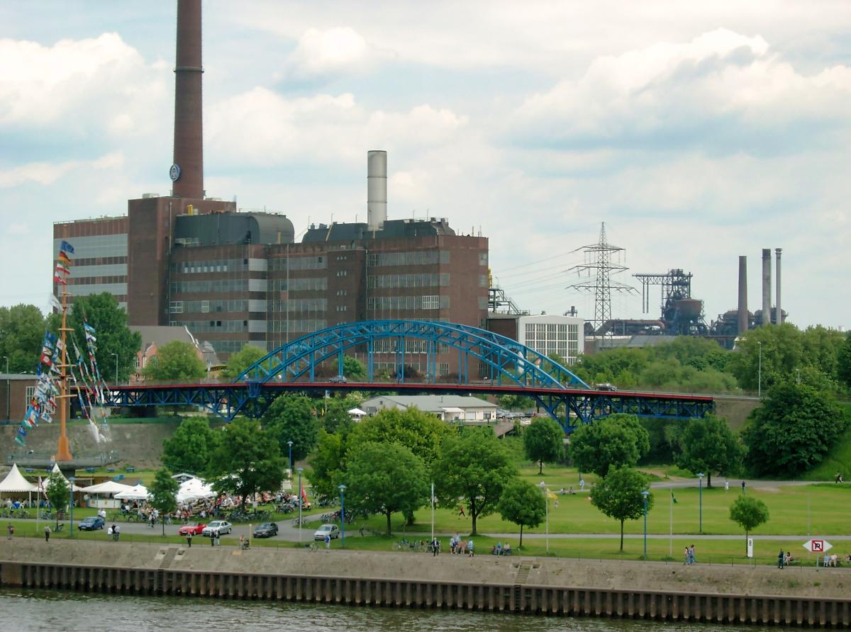 Brücke über den Eisenbahnhafen, Duisburg 