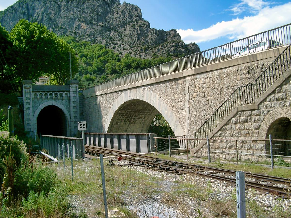 Chalvagnebrücken in Entrevaux 