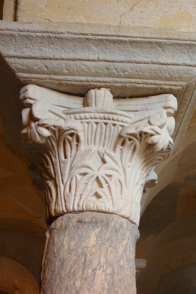 Capital in the crypt of Saint Paul at Jouarre 