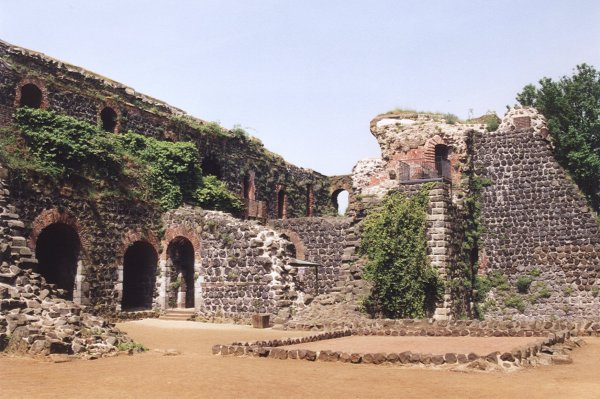 Ruins of the Emperor's Palace in Düsseldorf-Kaiserswerth 