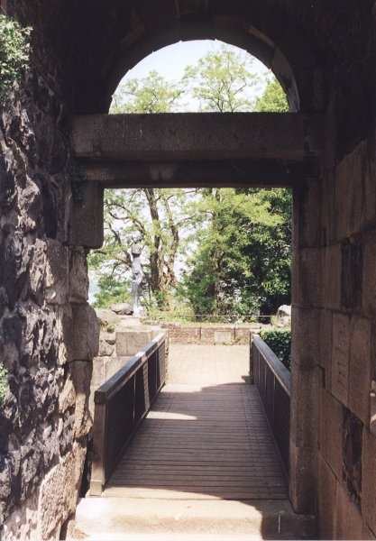 Ruins of the Emperor's Palace in Düsseldorf-Kaiserswerth 