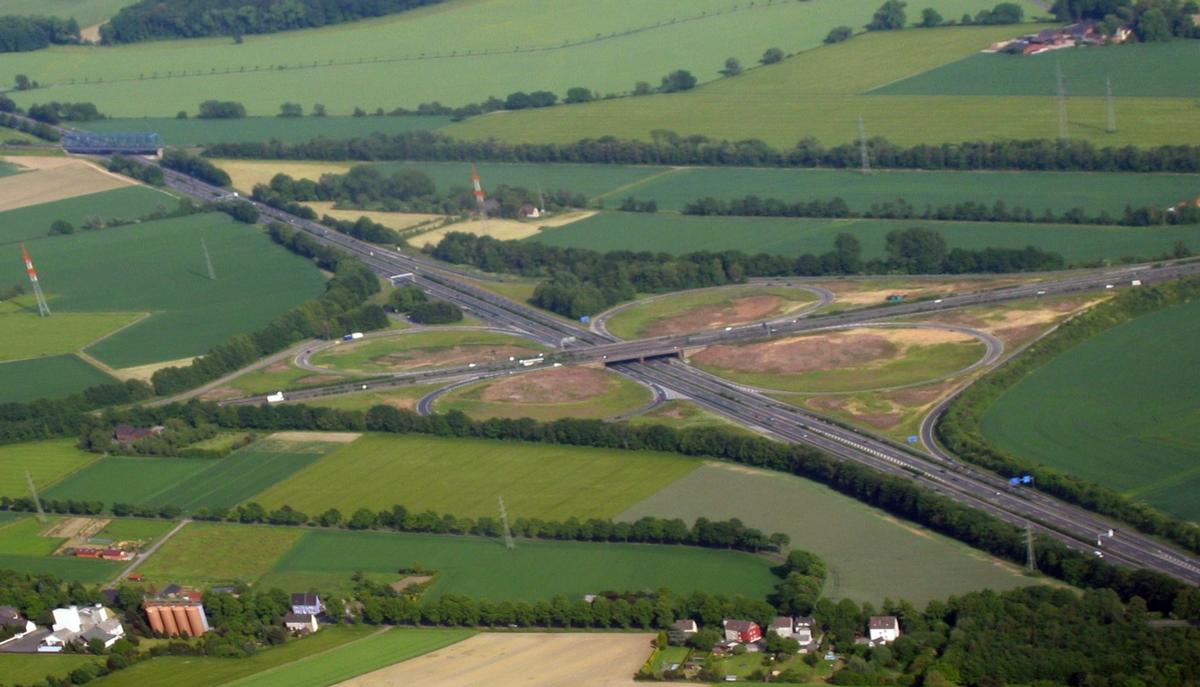 Kamen interchange between motorways A 1 and A 2 