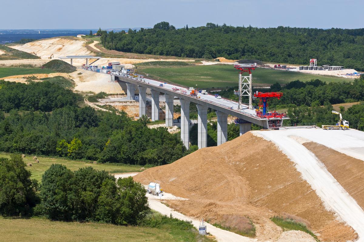 Viaduc du Claix − LGV Sud-Europe-Atlantique 