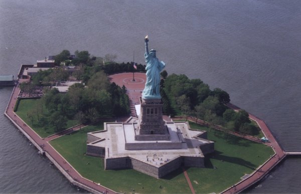 Statue of Liberty on Liberty Island 
