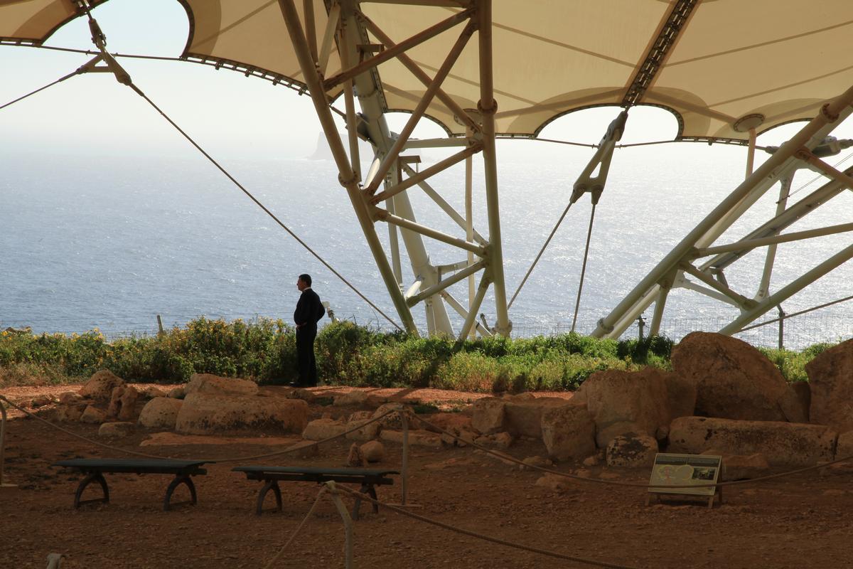 Protective Cover over the Mnajdra Temple Ruins 