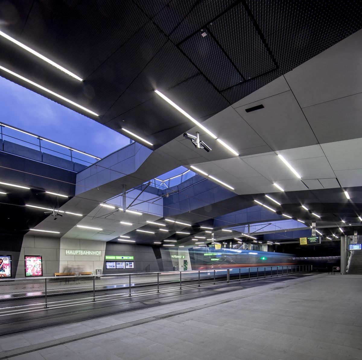 Europaplatz underground station in Graz 
