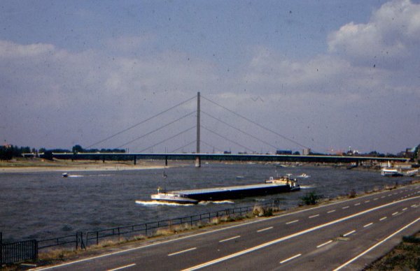 Oberkassel Bridge, Düsseldorf, Germany 