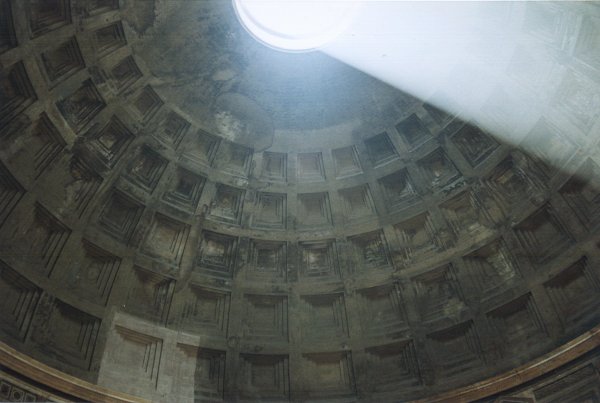 Pantheon in Rome.Interior of the dome 