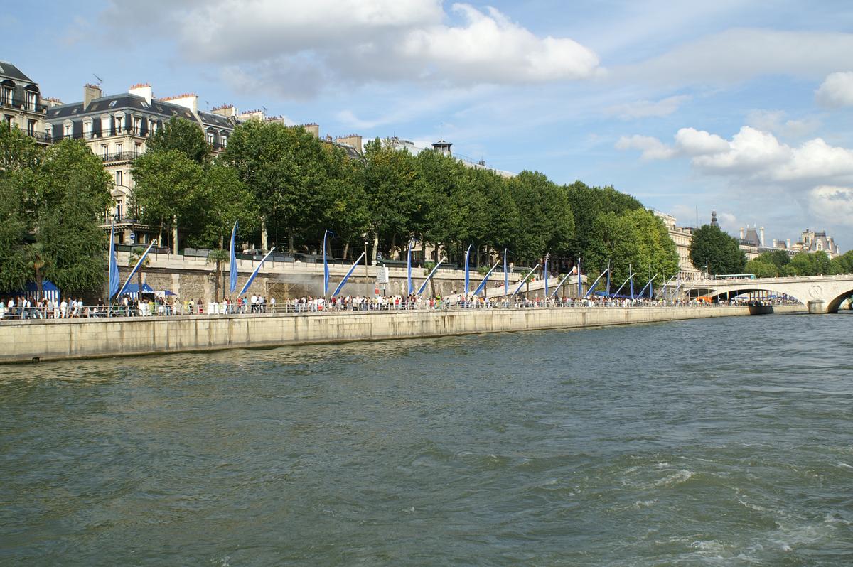 Voie Gorges Pompidou «Paris Plages» 