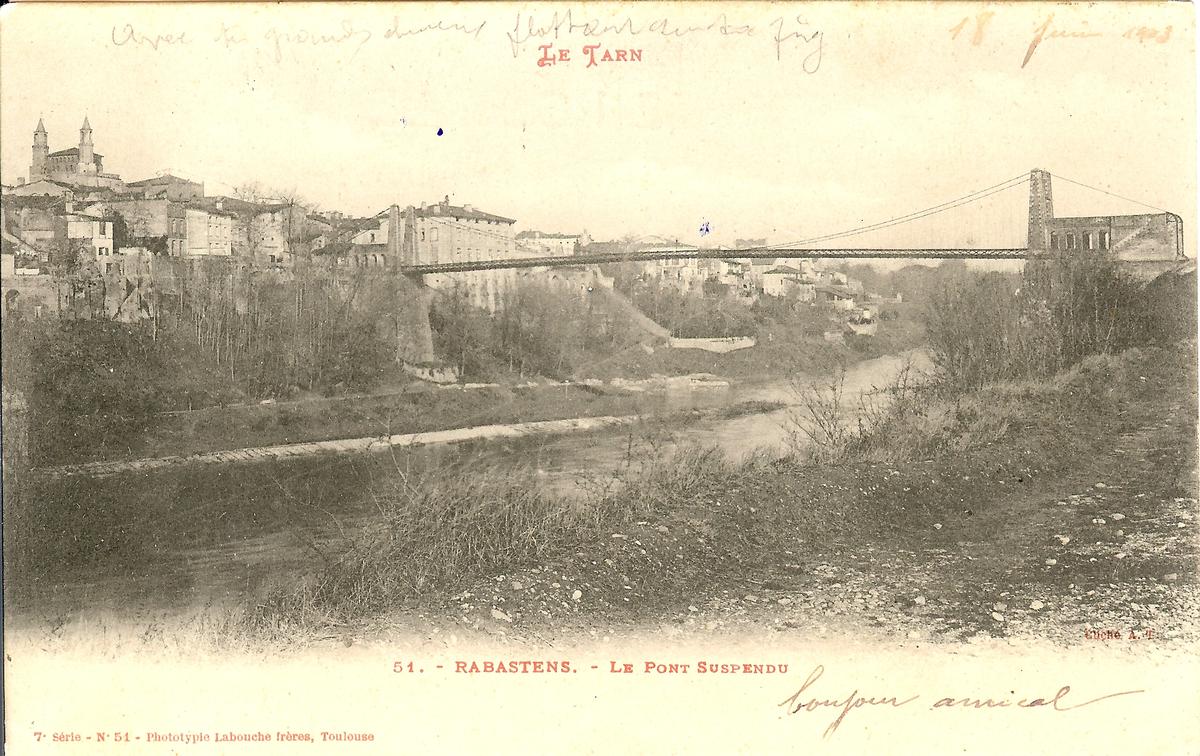 Pont suspendu de Rabastens 
