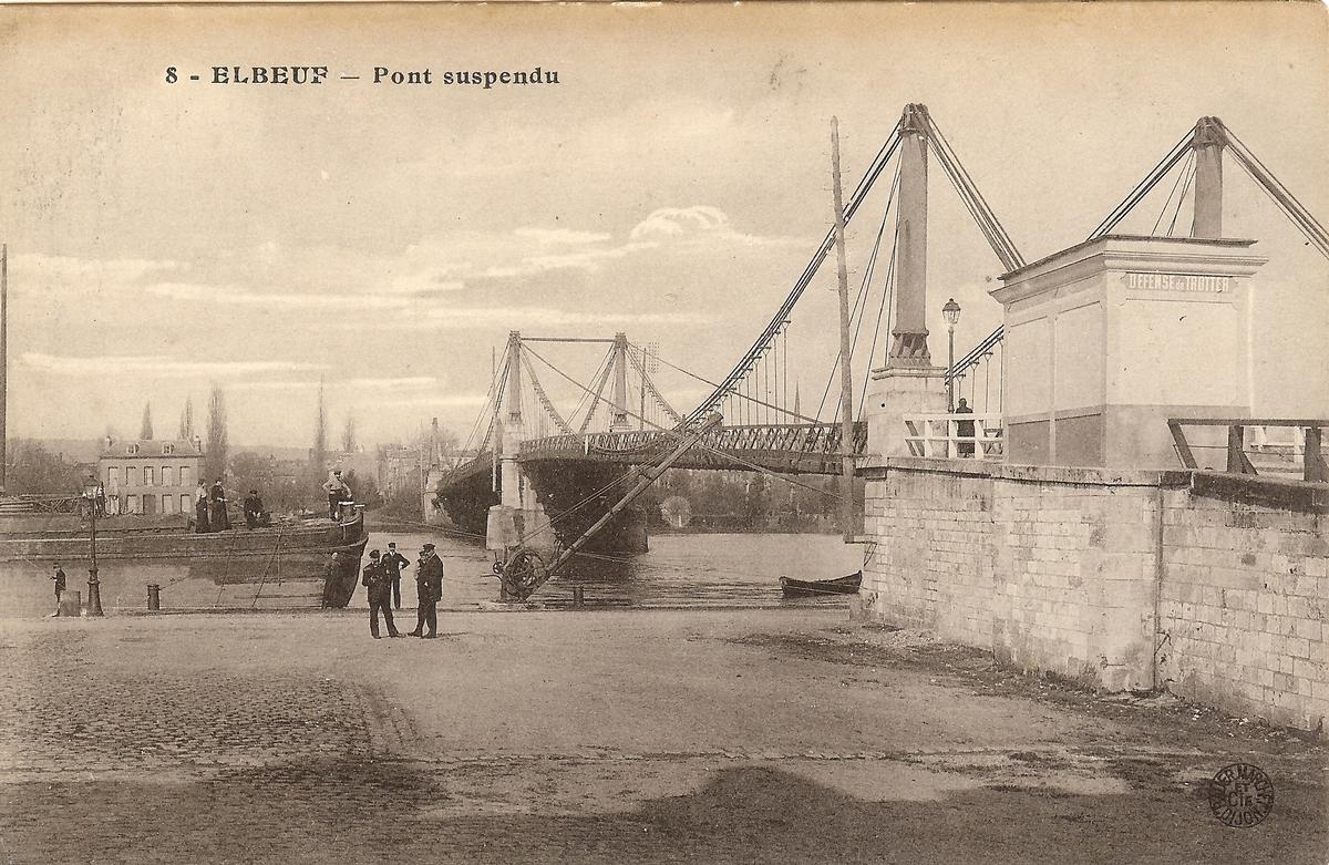Elbeuf Suspension Bridge 
