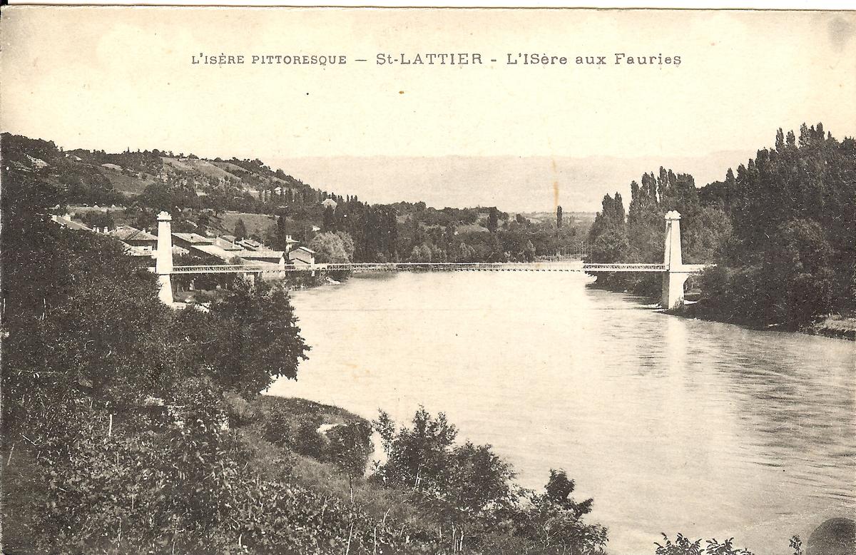 Saint-Lattier Suspension Bridge 