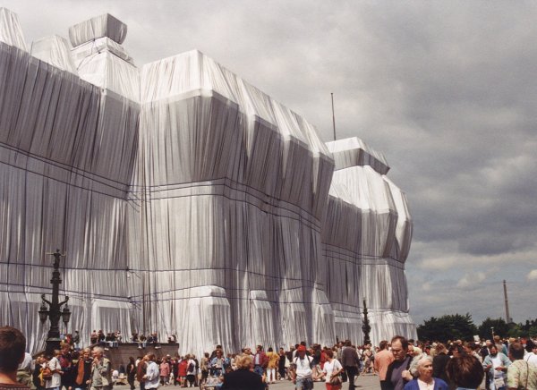 Reichstag in Berlin wrapped by Christo 