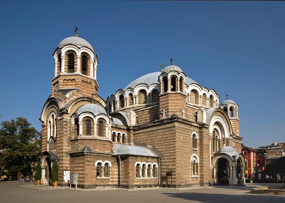 Sveti Sedmochislenitsi church, Sofia (The Seven Saints). Built (1901-1902) over an old building. Inaugurated 1903 
