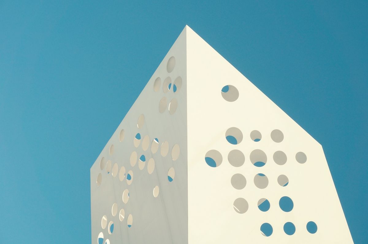 Swiss Cheese Architecture Unique design on a white building with holes in Denmark
Observation tower at Aarhus Ø, Aarhus