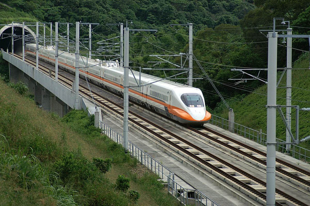 Testzug auf der taiwanesischen Hochgeschwindigkeitsstrecke 