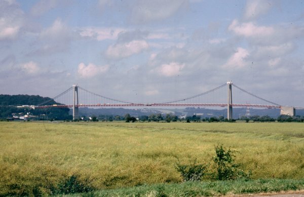 Pont de Tancarville in der Normandie 