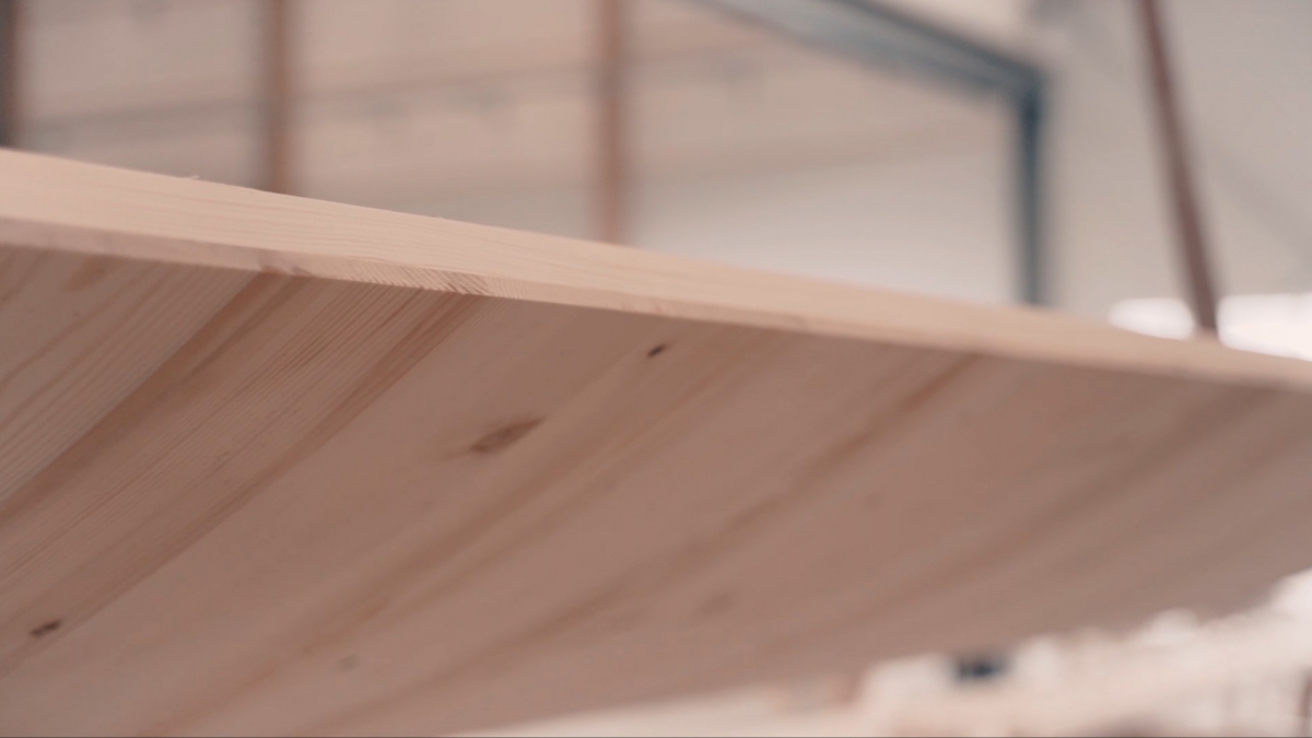 Self-shaped wood bilayers after drying Lehamman Holzwerk 