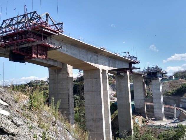 Virilla Viaduct (RN 32) Balanced cantilever construction