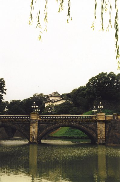 Pont Nijubashi dans le palais impérial de Tokio 