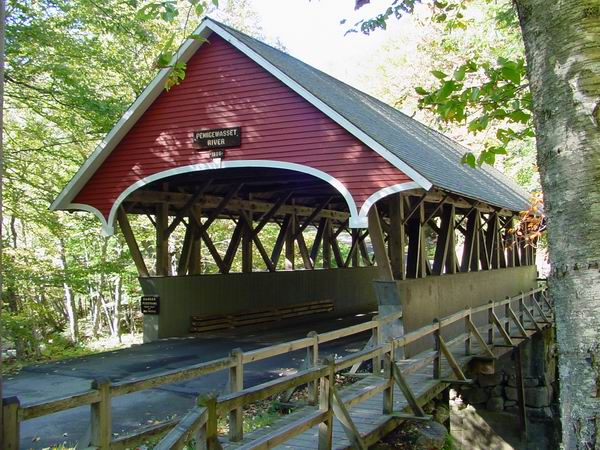 Flume Bridge (Pemigewasset River), Lincoln, New Hampshire 