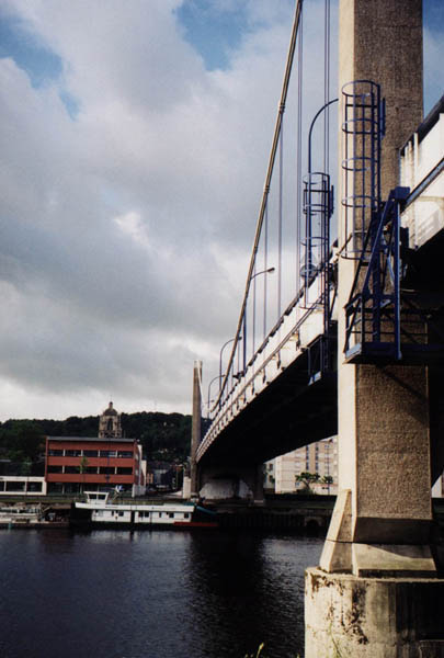 Pont suspendu d'Elbeuf (Seine-Maritime, France) 