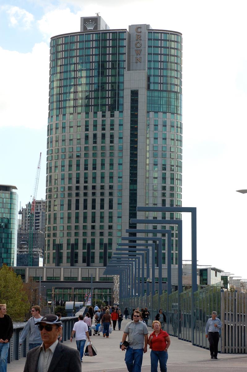 Walking Crown Casino  Melbourne Australia 