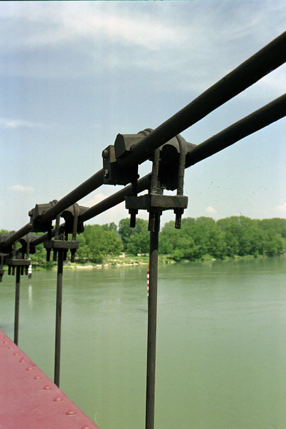 Givors suspension bridge 